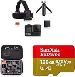 GoPro HERO8 Black Bundle Shorty Head Strap