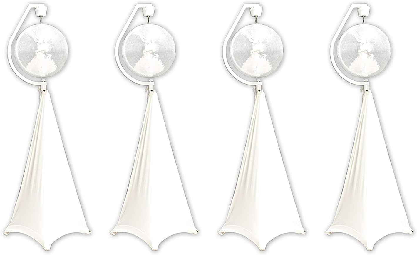Eliminator Lighting DECOR MBSK Rotating Mirror Disco Ball Stand 4-Pack