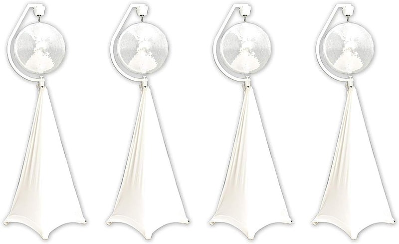 Eliminator Lighting DECOR MBSK Rotating Mirror Disco Ball Stand 4-Pack — main product image
