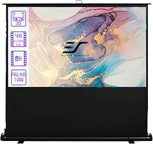Elite Screens F84NWH 84" Pull Up Floor Projector Screen