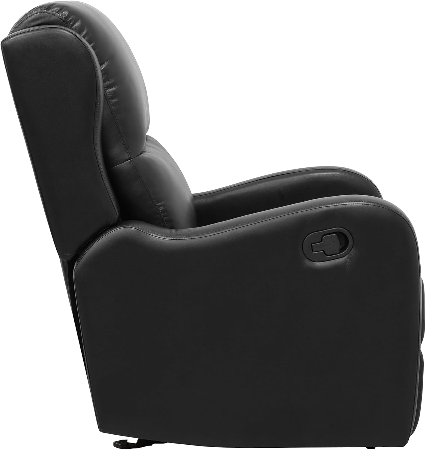 Lexicon 194840244745 Black Glider Recliner Chair