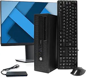 HP Desktop Computer Core i5 4th Gen, 16GB, 512GB SSD (Renewed)