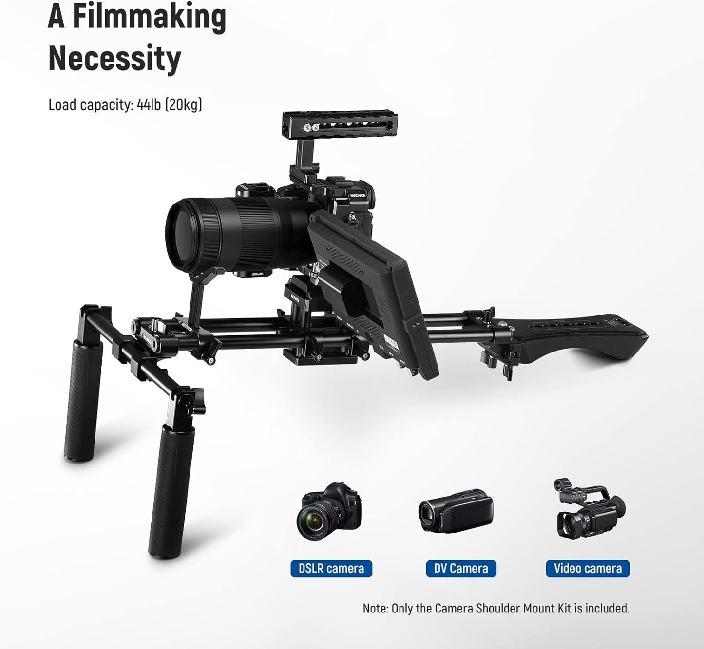 Neewer 10100580 Universal Camera Shoulder Mount Rig ST34