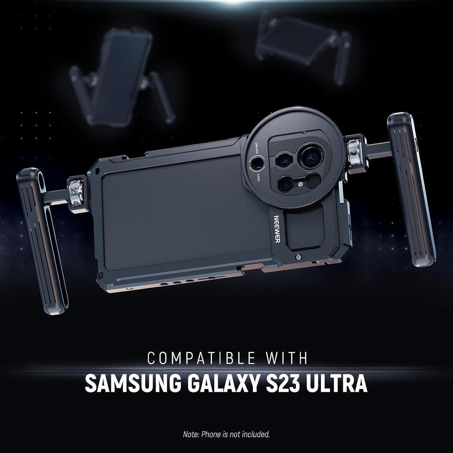 Neewer S23 Ultra Cage Video Rig Dual Handles 67mm