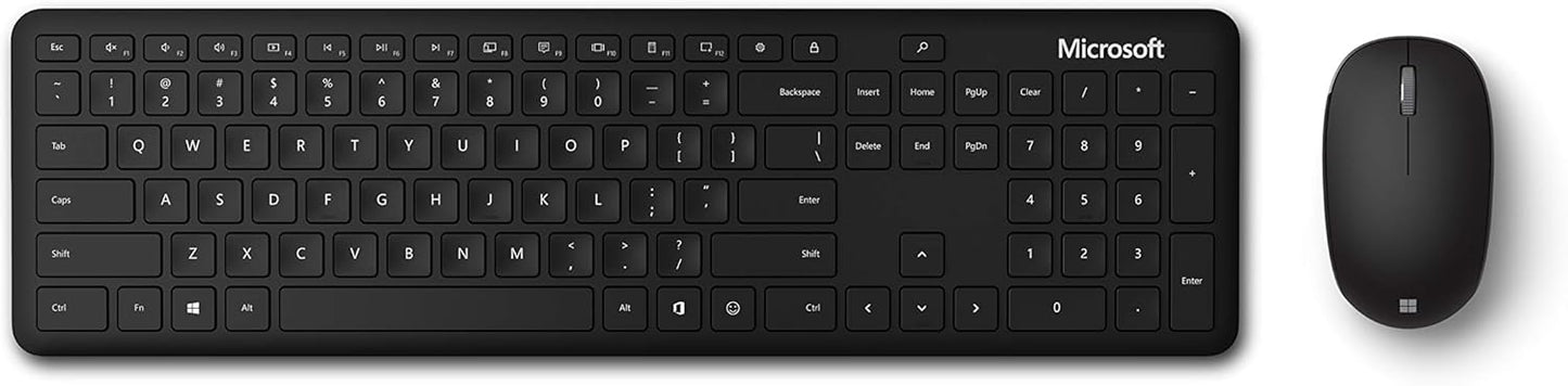 Microsoft QHG-00001 Bluetooth Desktop Matte Black Keyboard Mouse Combo