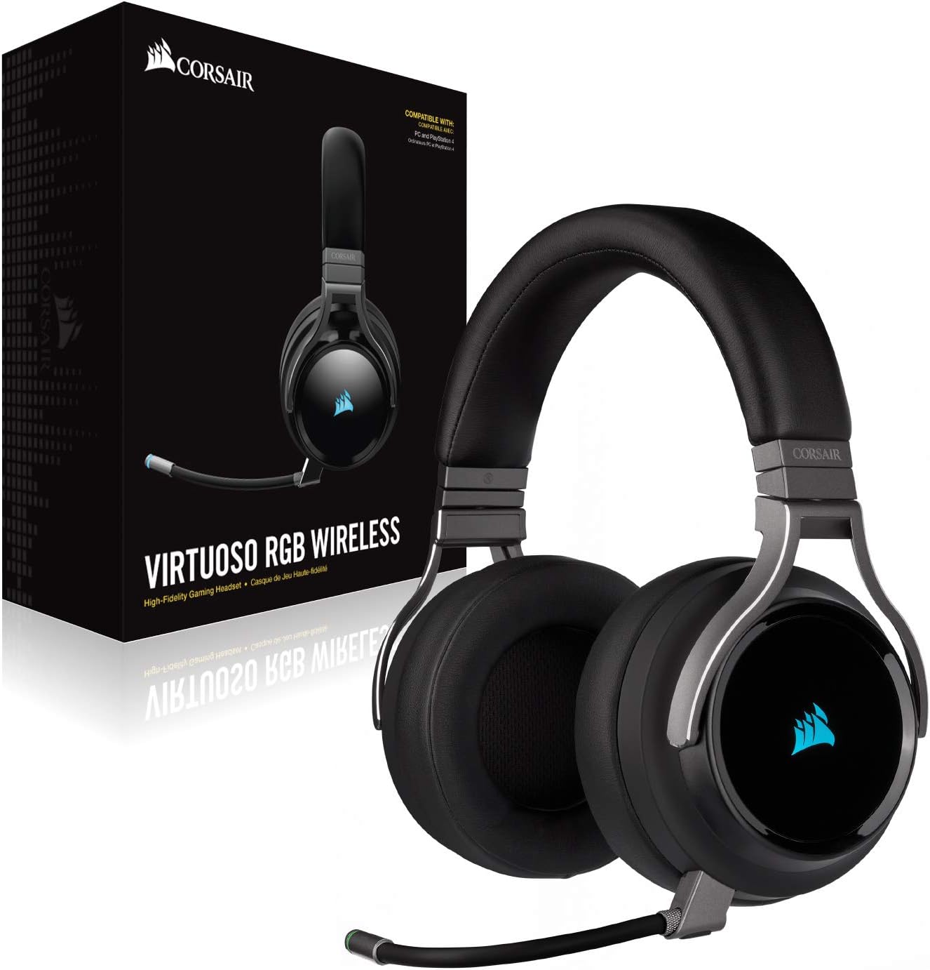 Corsair CA-9011185-NA Virtuoso RGB Wireless Gaming Headset