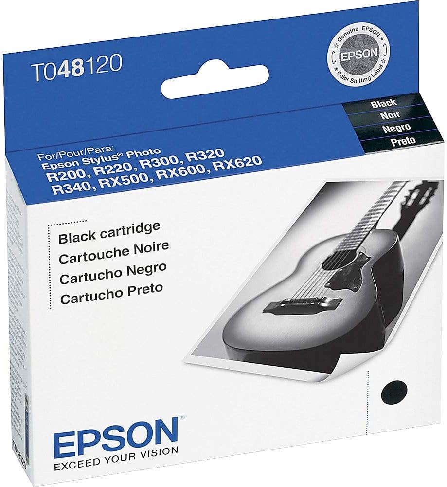 Epson T048120-S Black Ink Cartridge Standard Capacity