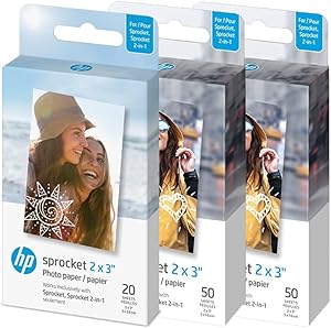 HP AMZHPIZ2X3120 2x3" Zink Photo Paper 120 Pack