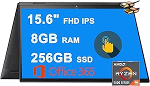 HP ENVY x360 15 2-in-1 Touchscreen Laptop with Accessories — main product image