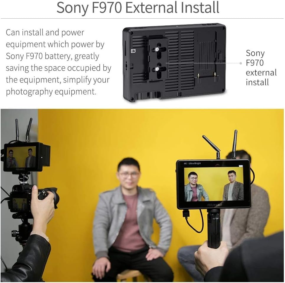 FEELWORLD LUT7 PRO+NP-F970 7" 2200nits Camera Field Monitor Bundle