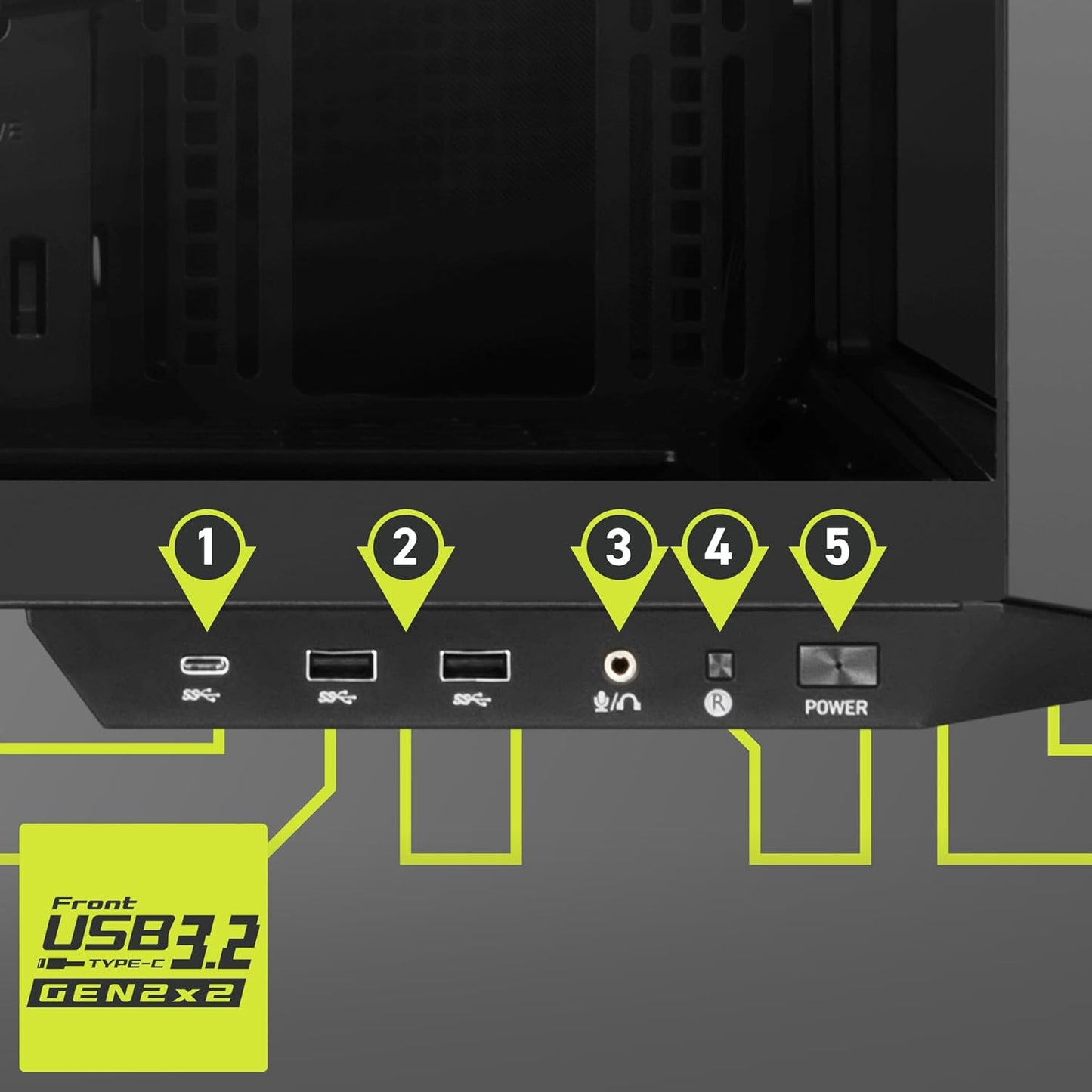 MSI PANO100LPZ MAG PANO 100L PZ Premium Gaming PC Case
