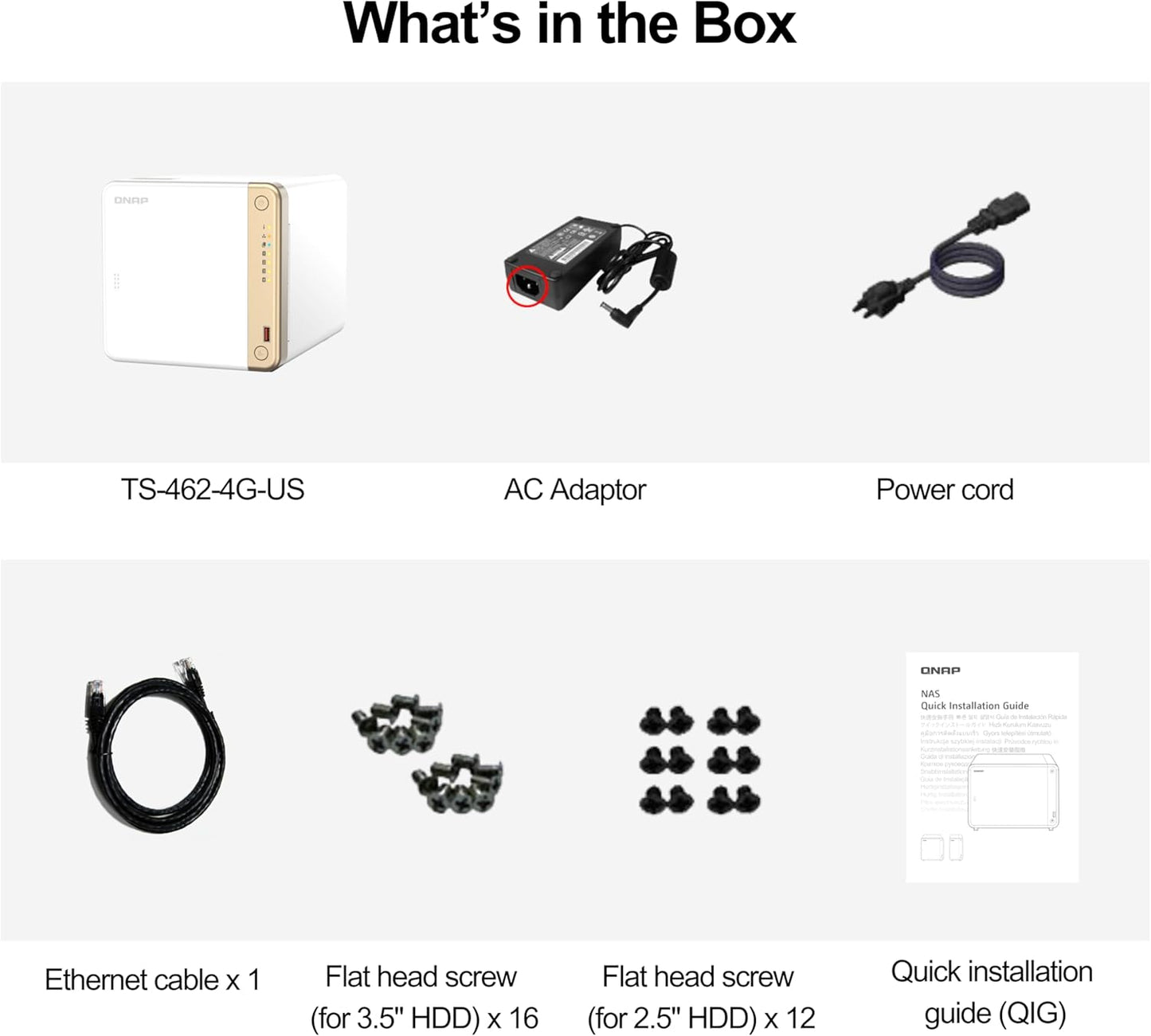 QNAP TS-462-4G-US 4-Bay 2.5GbE Multimedia NAS
