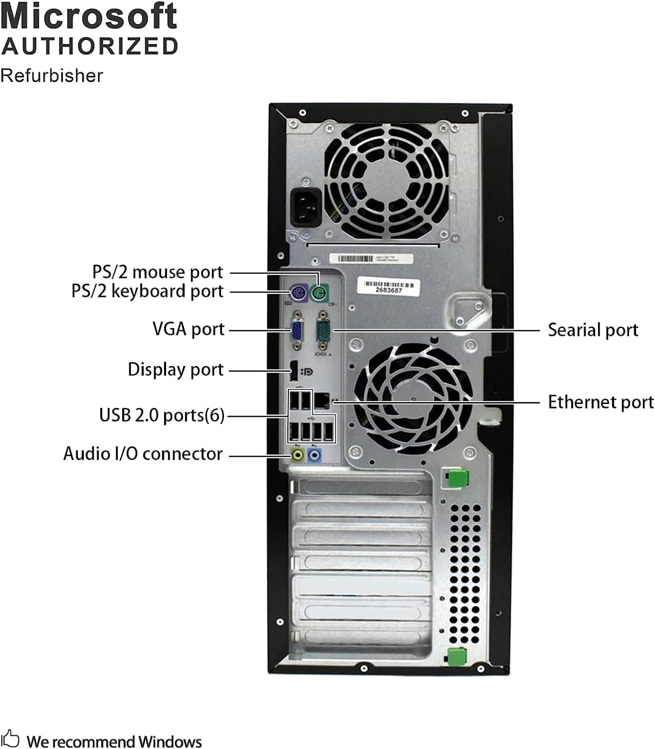 HP Gaming PC Elite 8200 - i7, 16GB RAM, SSD, RX 580 (Renewed)