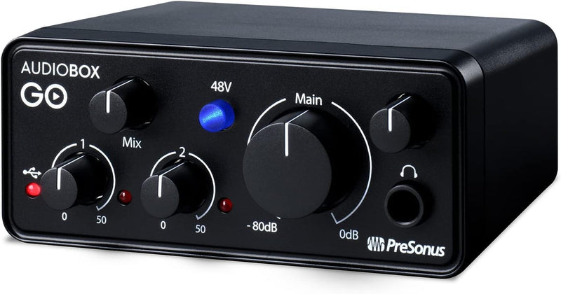 PreSonus AudioBox GO USB-C Audio Interface Studio One — main product image