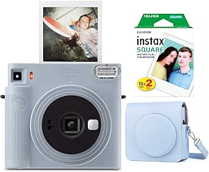 Fujifilm Instax Square SQ1 Glacier Blue Bundle