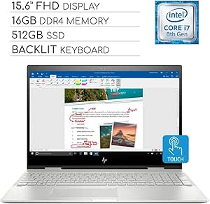 HP Envy X360 i7 16GB RAM 512GB SSD 15.6" Touchscreen Laptop