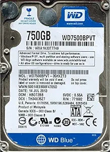 Western Digital WD7500BPVT-35HXZT3 750GB SATA HDD