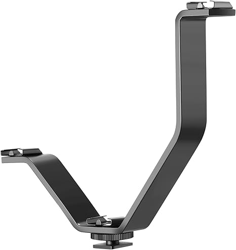 Neewer 10089994 V-Shape Triple Cold Shoe Bracket