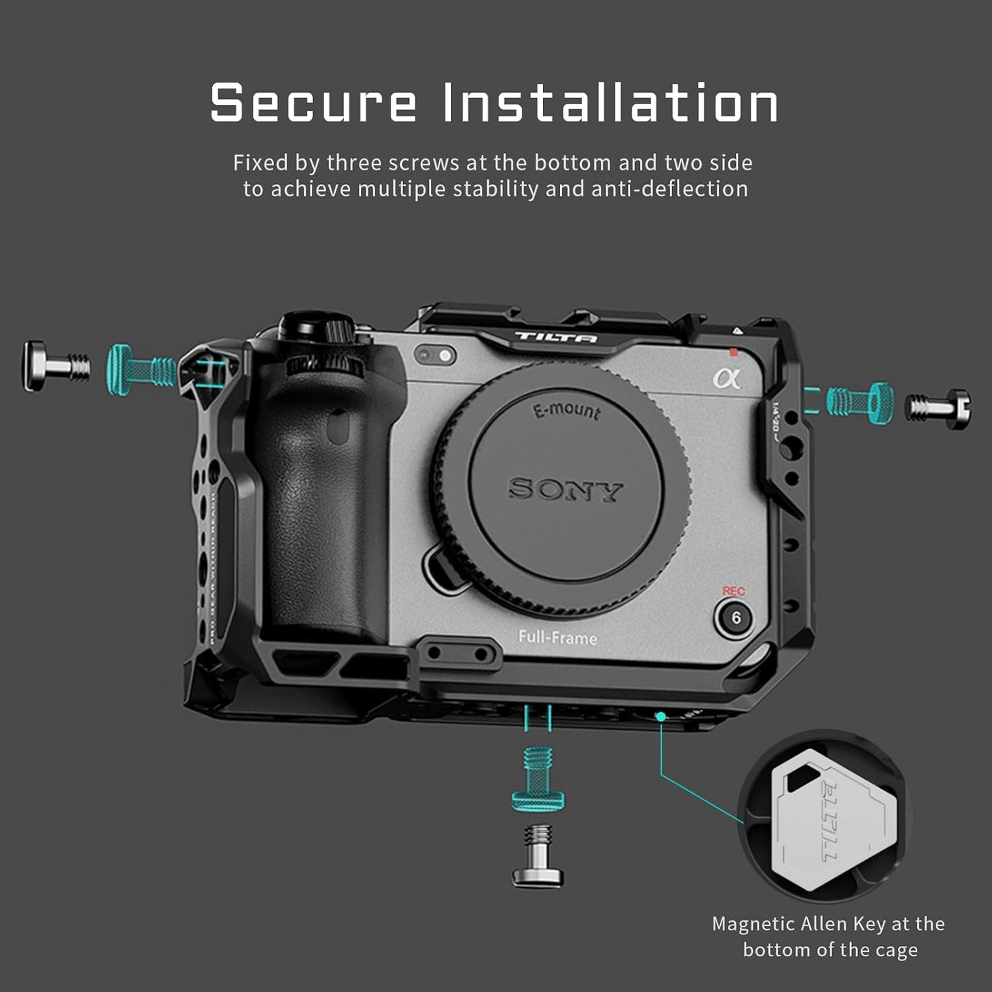 Tilta TA-T16-C-B TX Sony FX3/FX30 Camera Cage Pro Kit