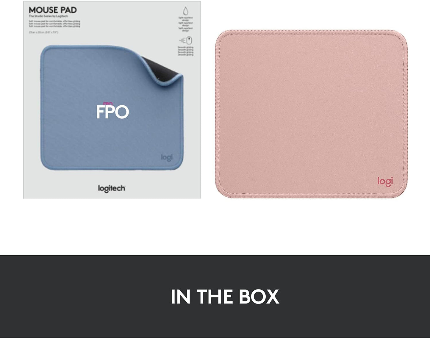 Logitech 956-000037 Studio Series Darker Rose Mouse Pad