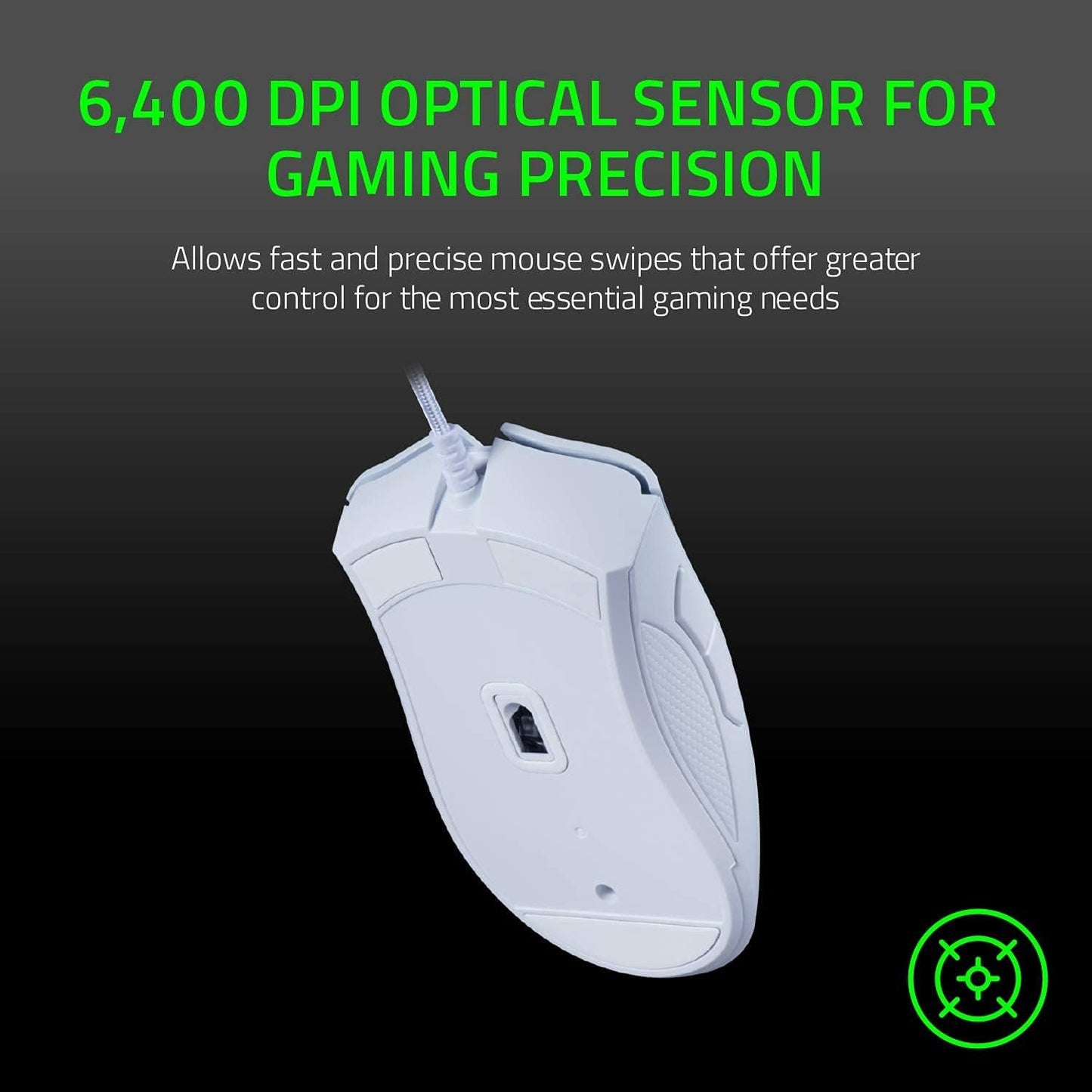 Razer RZ01-03850200-R3M1 DeathAdder Essential White Gaming Mouse