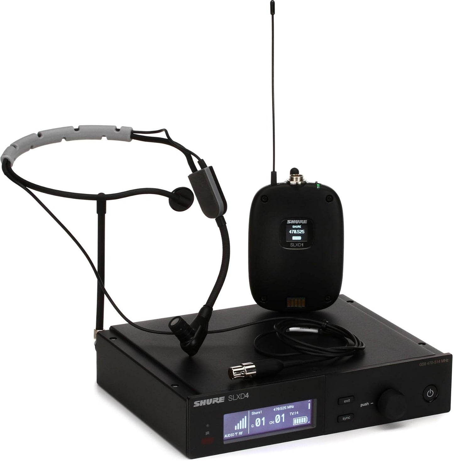 Shure SLXD14/SM35-G58 Digital Wireless Headset Microphone System