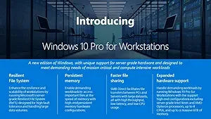 Microsoft HZV-00015 Windows 10 Pro Workstation License — main product image