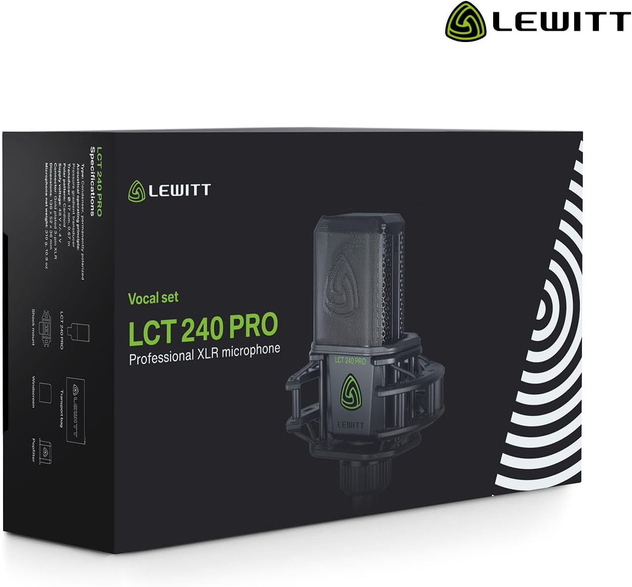 Lewitt LCT 240 Pro Microphone Value Pack with Shock Mount