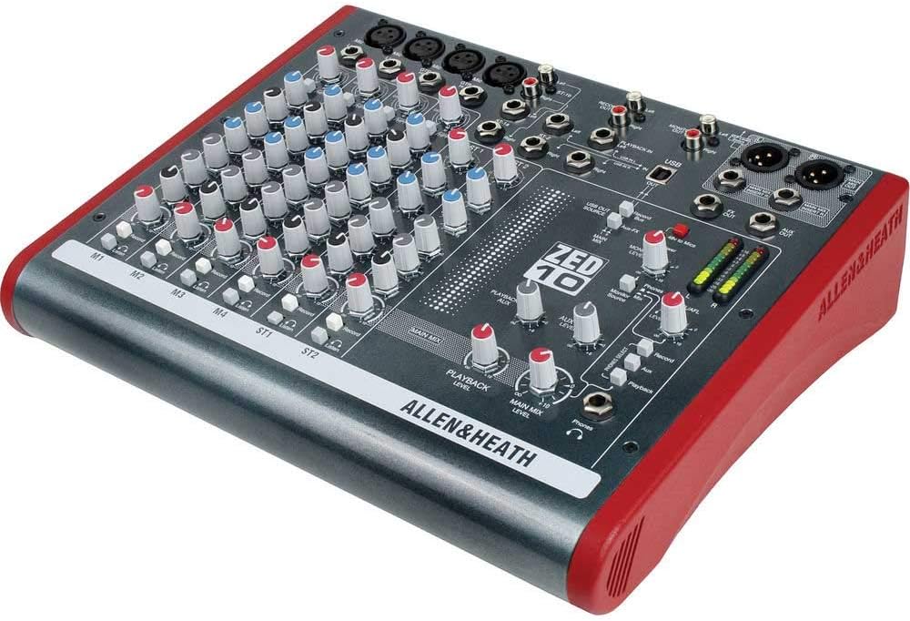Allen & Heath ZED-10 Touring Audio Mixer USB