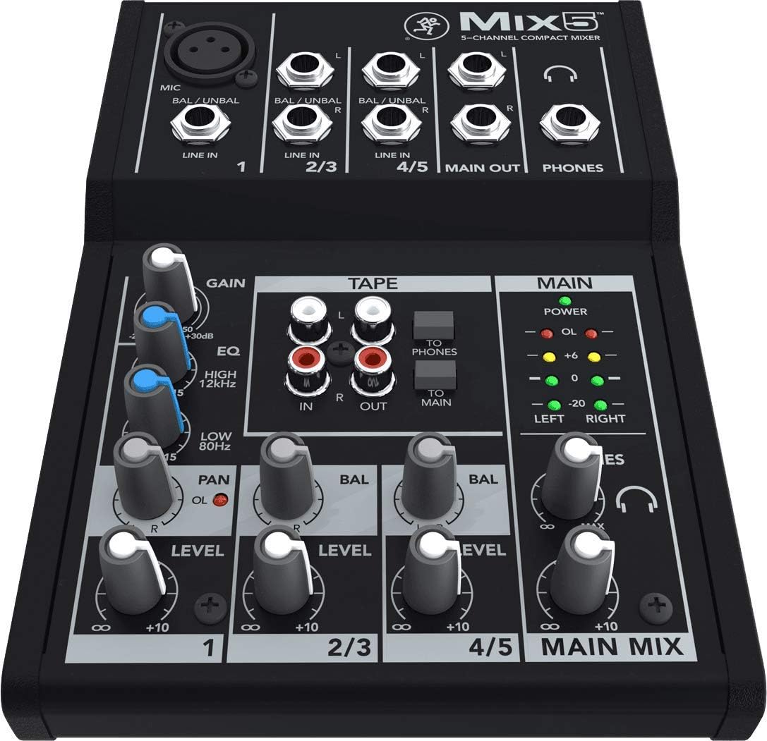 Mackie 2044094-01 MIX5 Recording Mixer 5-Channel