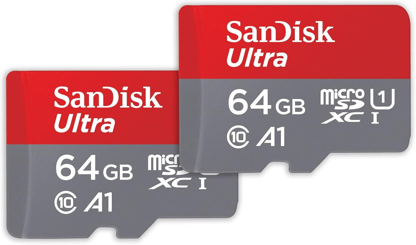 SanDisk SDSQUAB-064G-GN6MT Ultra 64GB microSDXC 2-Pack