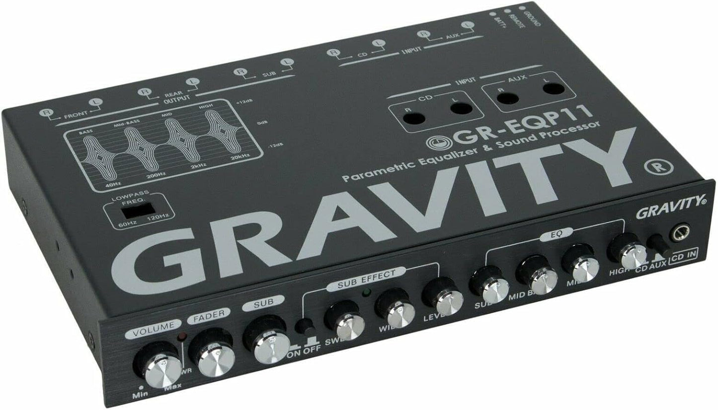 Gravity GR-EQP11 4-Way Car Parametric Equalizer
