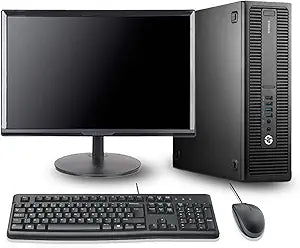 HP EliteDesk 800 G2 SFF i5 Desktop 24" Monitor Renewed