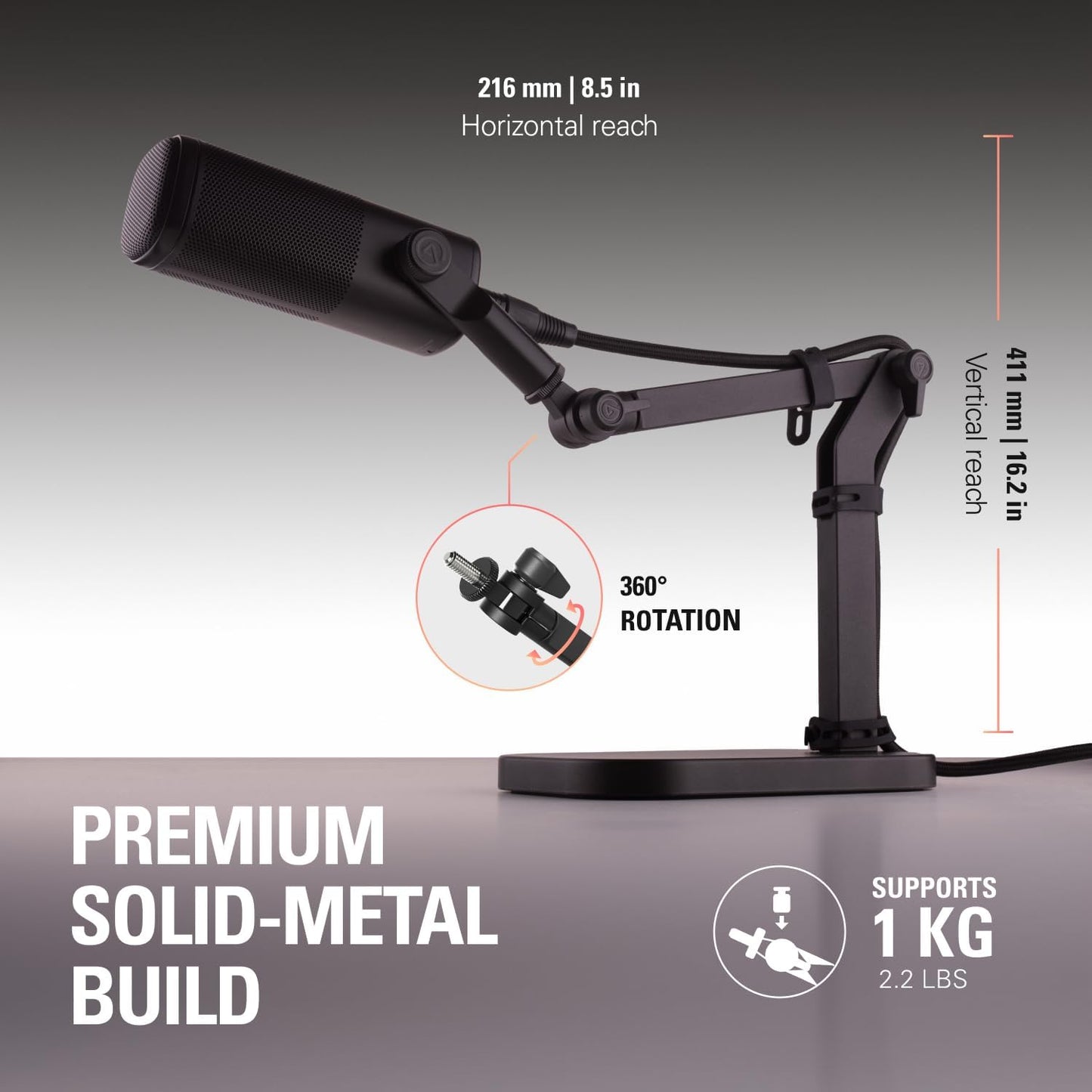 Elgato 20AAU9901 Wave Microphone Desk Stand