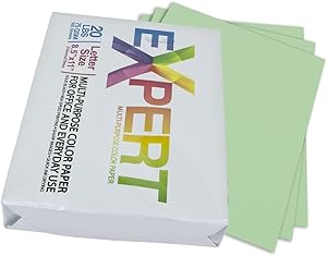 Monoprice 111763 Green Colored Copy Paper 500 Sheets — main product image