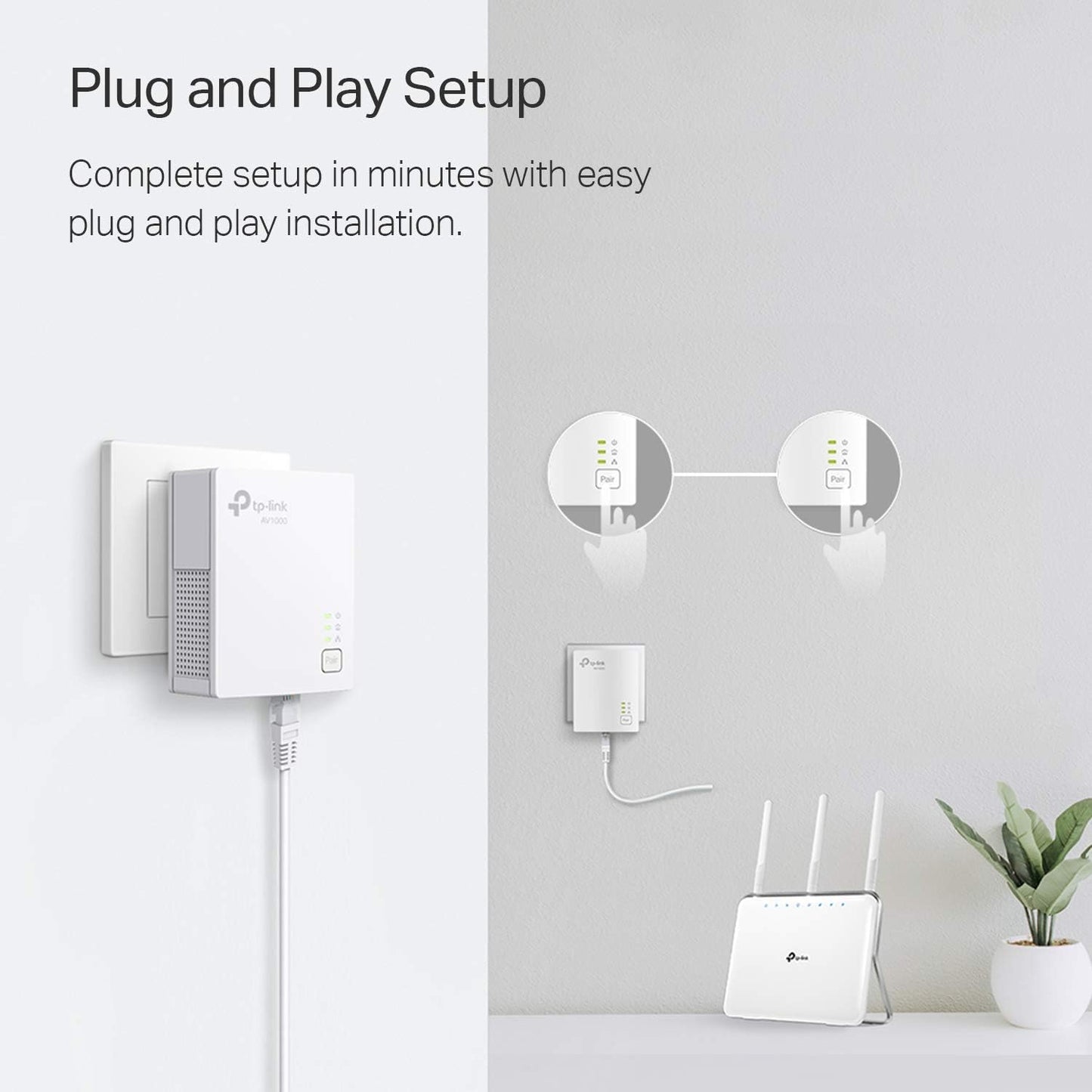 TP-Link TL-PA7017 AV1000 Gigabit Powerline Ethernet Adapter