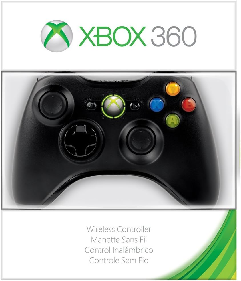 Microsoft NSF00023-cr Xbox 360 Wireless Controller, Black