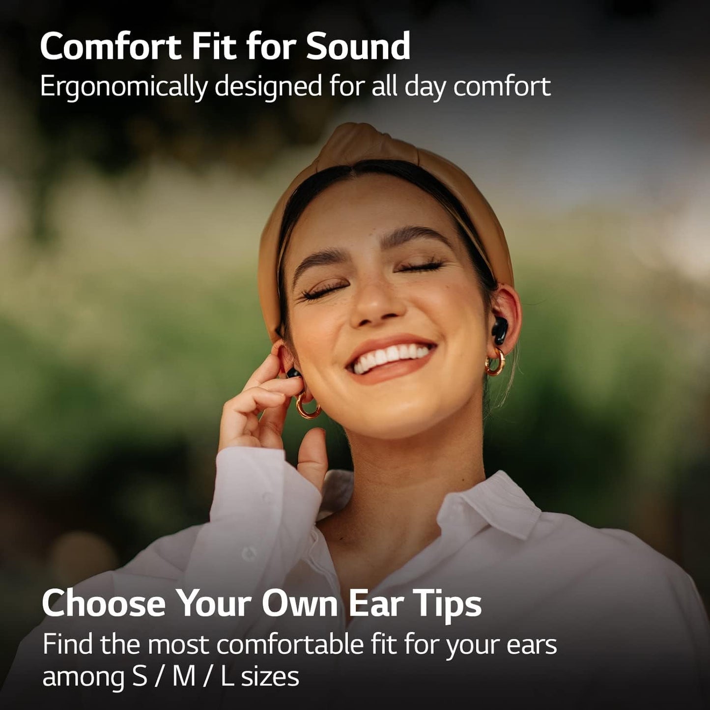 LG TONE-FP9 Free True Wireless Bluetooth Earbuds ANC UVnano Black
