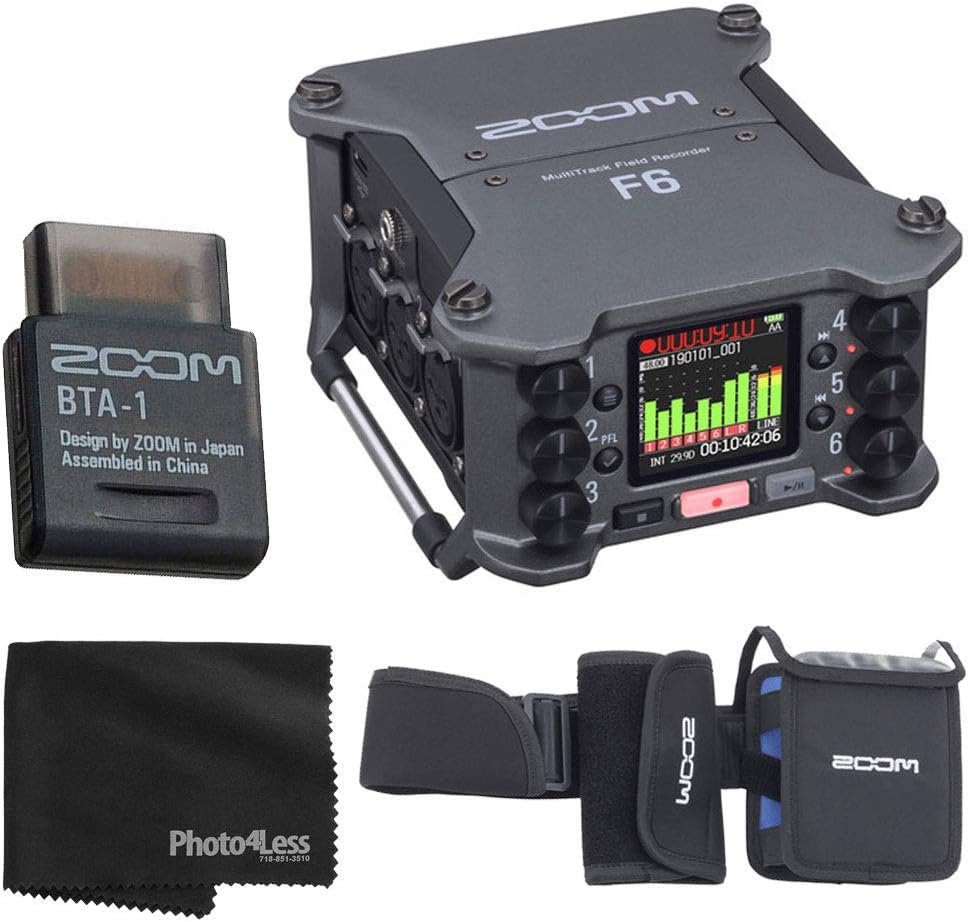 Zoom ZF6 6-Input 14-Track Field Recorder Bundle
