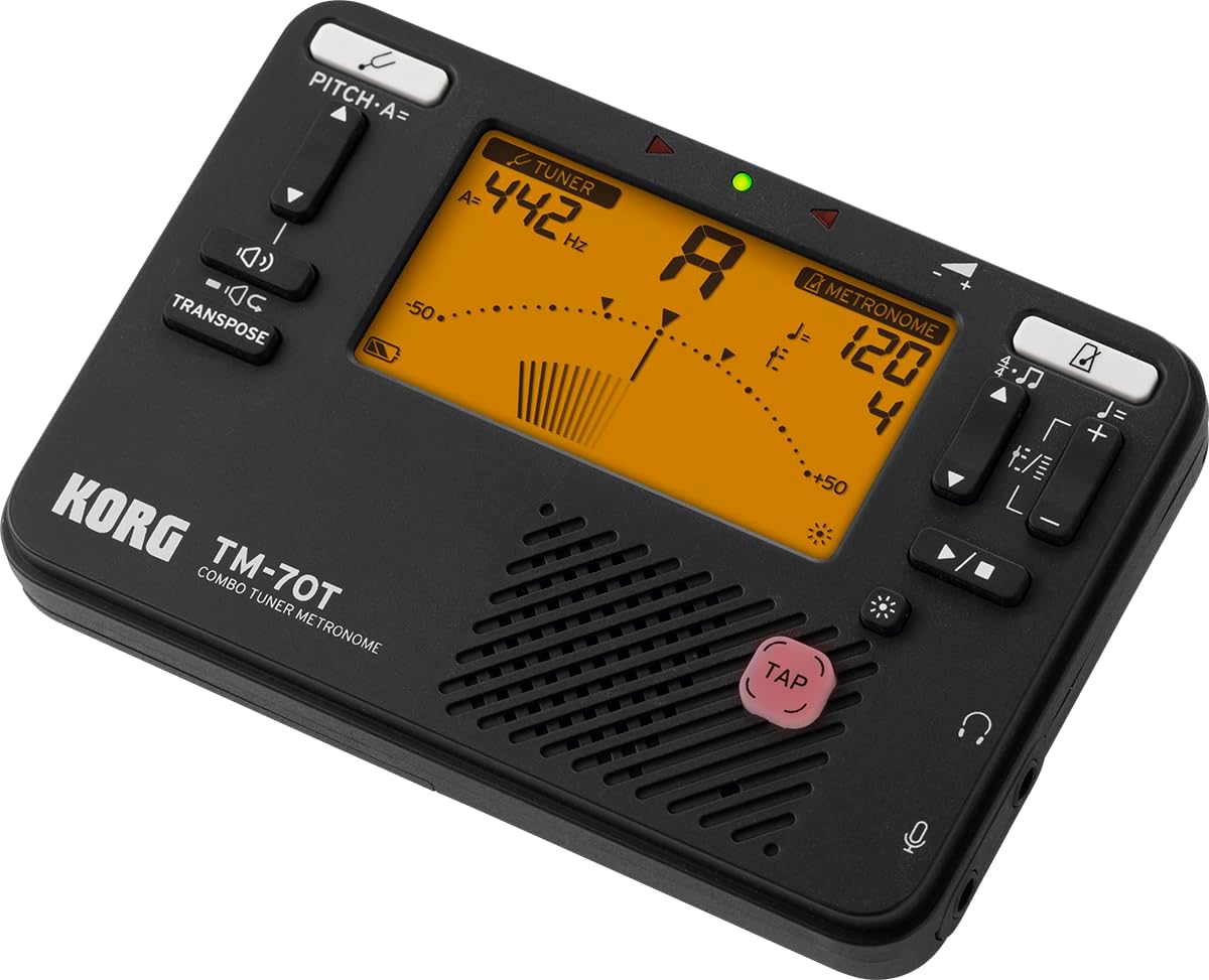 Korg TM70TBK Tuner Metronome Combo Black