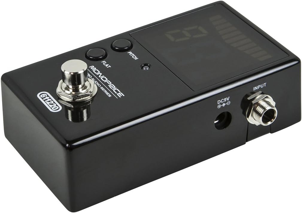 Monoprice 611220 Chromatic Pedal Tuner for Guitar