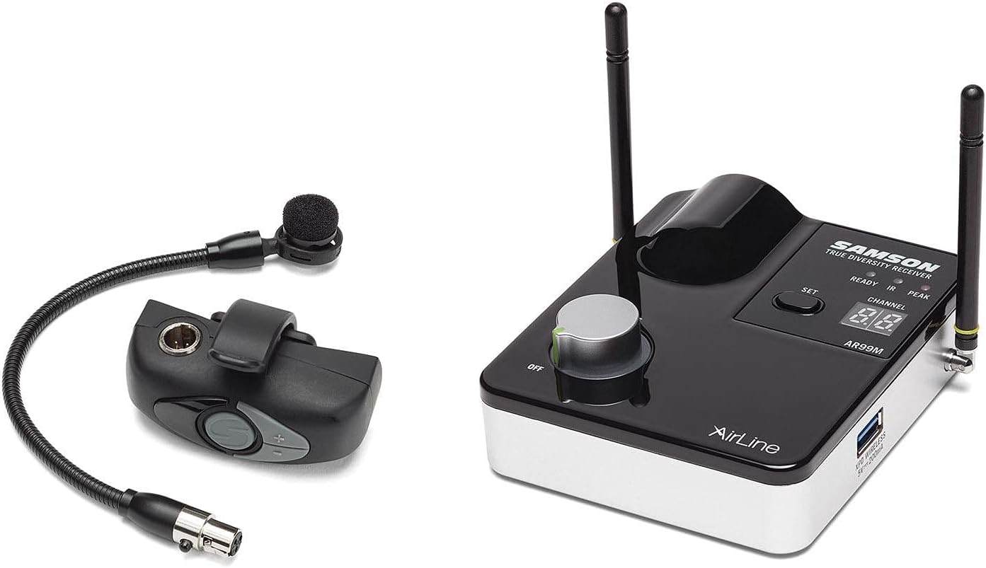 Samson SW9A9SHM60-K AWXm Wind Instrument Wireless Microphone