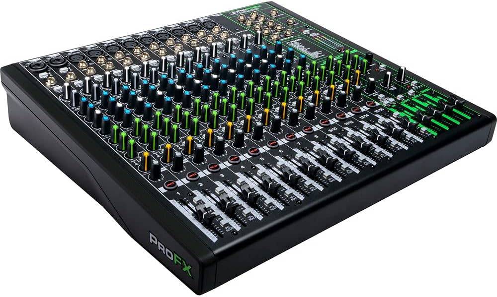Mackie ProFX16v3 16-Channel Mixer Bundle with Bag & Cables