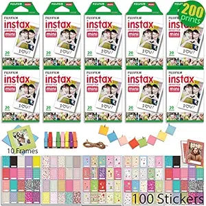 Fujifilm INSTAX Mini Instant Film 200 Prints with Stickers