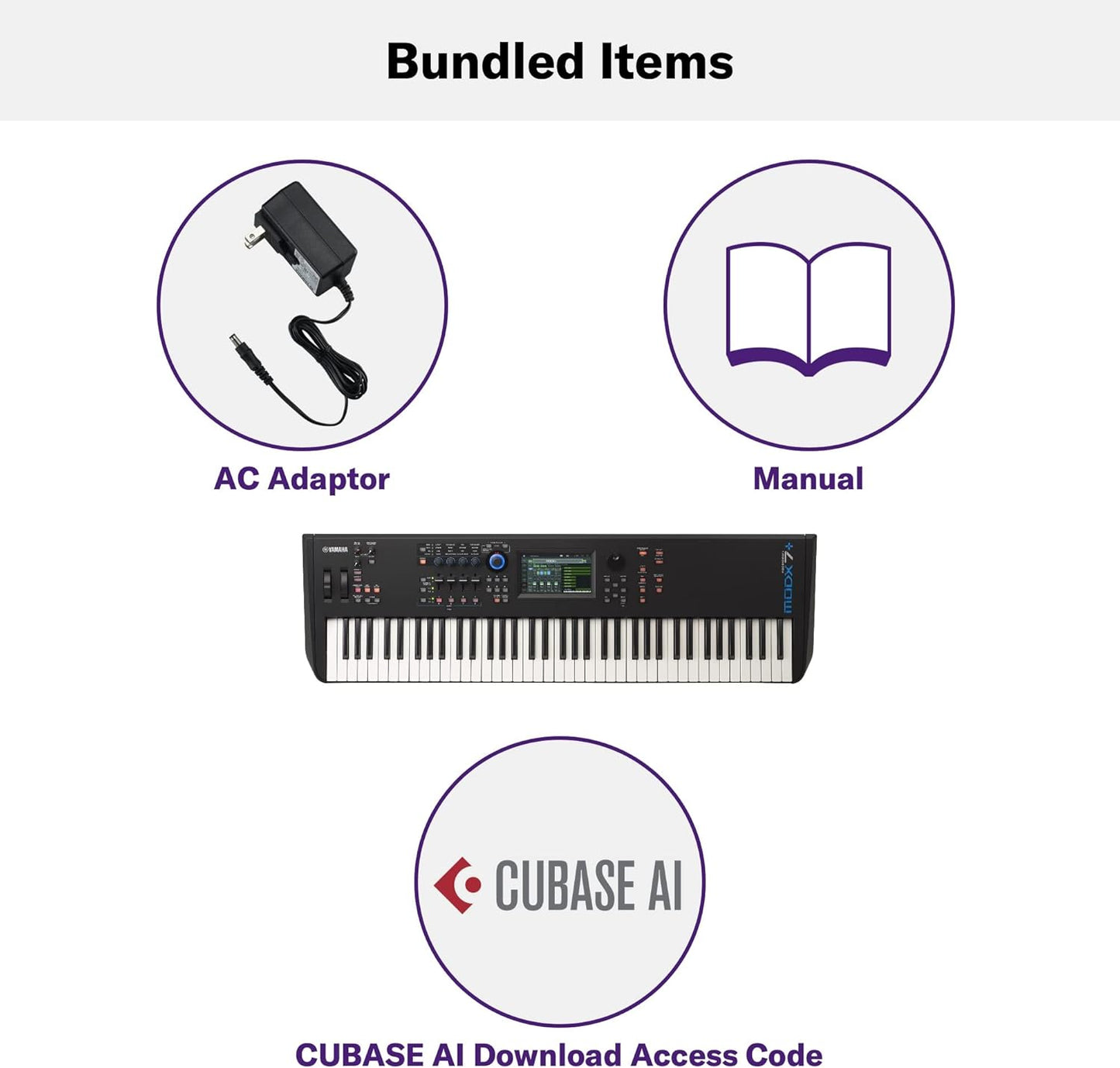 Yamaha MODX7+ 76-Key Synthesizer Workstation Black