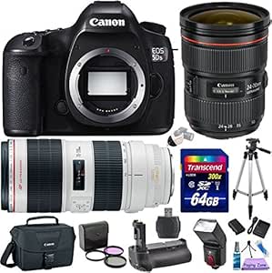 Canon PZ-5DSR-KITA-080316 5DS R DSLR 24-70mm Lens Bundle