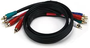 Monoprice 2182 3FT 5-RCA Component Video Cable