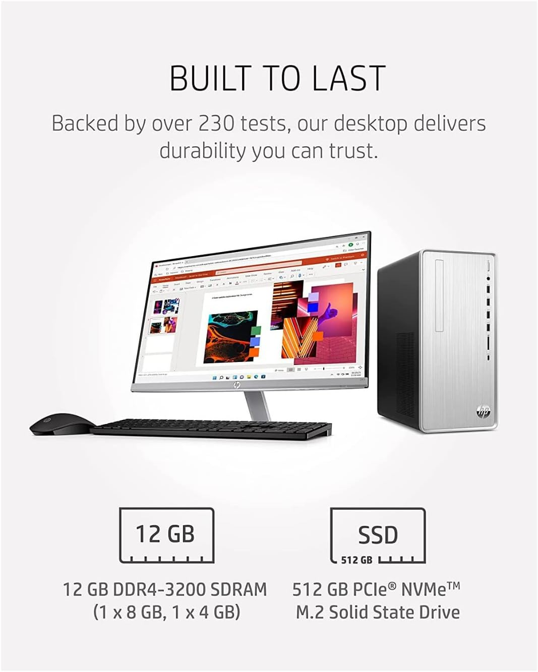 HP TP01-2040 Pavilion Desktop Ryzen 5 5600G 12GB RAM 512GB SSD
