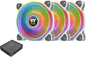 Thermaltake CL-F101-PL14SW-B Riing Quad 140mm RGB Fan 3-Pack — main product image