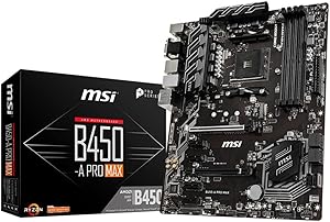 MSI B450APROMAX ProSeries AMD Ryzen ATX Motherboard — main product image